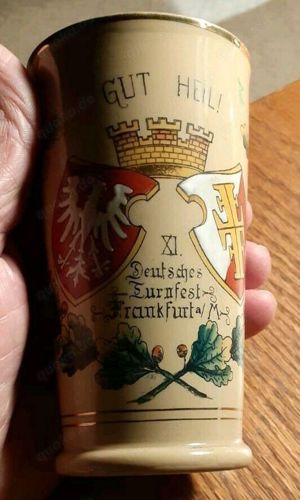 Becher:  11. Deutsches Turnfest Frankfurt 1908 Vil