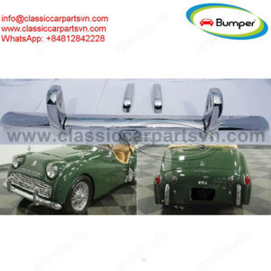 Triumph TR3A (1957 1962) bumpers by stainless steel new 