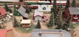 TT Eisenbahn Anlage 125x80 s.g.erh., 2 Abstellgleise, 2 Kreise, Trafo, 2 Züge Bild 6