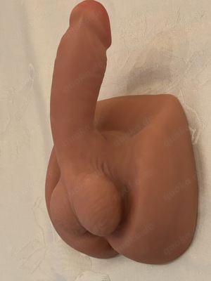 Realistischen Dildo und Masturbator 2 in 1, Gewicht 1,2 kg, Penisgröße ca. 14x5 cm, Grundmaße 16x16  Bild 2