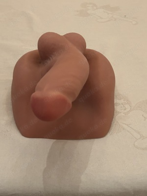 Realistischen Dildo und Masturbator 2 in 1, Gewicht 1,2 kg, Penisgröße ca. 14x5 cm, Grundmaße 16x16  Bild 4