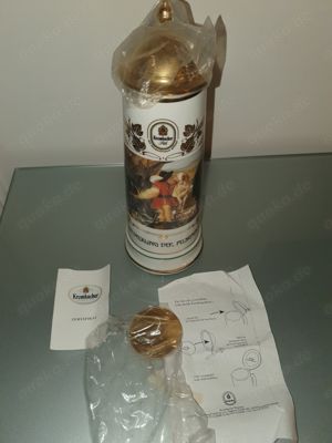 Neu! Rarität! Großer KROMBACHER Brauerei Jahreskrug 1994 Handarbeit mit Zertifikat!
