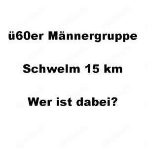 Gründung einer Männergruppe 60+ - Schwelm Umgebung - WER MACHT MIT