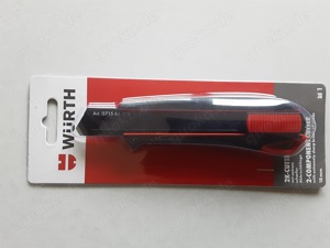 1x Würth 2K Cuttermesser 18mm + 3 Klingen extrem Scharf 071566275 Teppichmesser