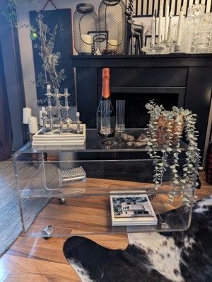 Phonowagen   Acrylglastisch original aus den 70er Jahren retro vintage