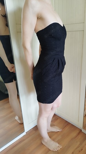 Schickes schwarzes Kleid, Größe 34   S Bild 2
