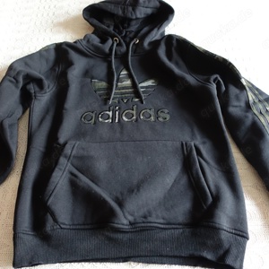 Damen - Hoodie, Sweatshirt, Kapuzenshirt, Gr. M, ca. Gr. 36 38, Känguruhtaschen, schwarz navy