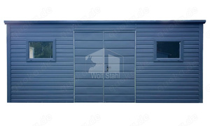 Gartenhaus - Gartenschuppen 6x2,5m - Schnelle Lieferung Garage nach Maß ID562