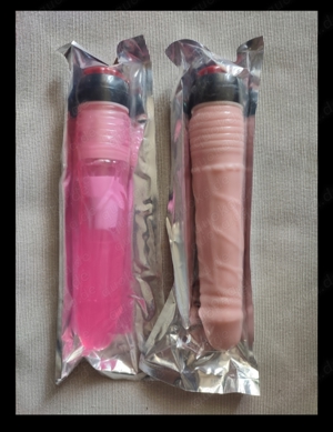 Stufenloser Vibrator mit und ohne Aderung, 22 CM