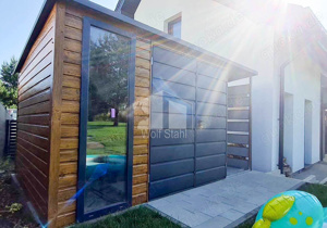 Gartenhaus - Gartenschuppen 3x2,5m Helles Nussbaum Holzoptik ID609