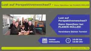 Lust auf Perspektivenwechsel?       Dann OpenDoor bei PLANEN-MÜLLER! Bild 2