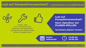 Lust auf Perspektivenwechsel?       Dann OpenDoor bei PLANEN-MÜLLER! Bild 7