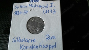 N66-Mahmud I.-1730-54..1143,Silbacre-Konstantinopel.-Para,Sohn Mustafas II. Konnte einige zuvor von 