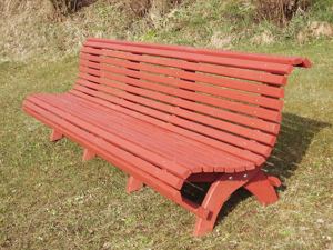 Gartenbank Hausbank Sommerbank Fichte massiv fertig lasiert Bild 5