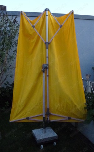 Sonnenschirm SUN COMFORT Flex roof ca. 210 x 150 cm leuchtend gelb rechteckig Sichtschutz Bild 4