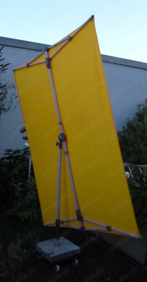 Sonnenschirm SUN COMFORT Flex roof ca. 210 x 150 cm leuchtend gelb rechteckig Sichtschutz Bild 2