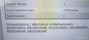 Radarsensoren für Lancia Voyager 2013