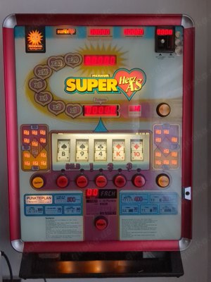 Retro Spiel Automat HerzAs   Poker