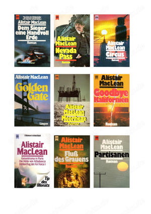 Sammlung 47 Bände (Konvolut) Alistair MacLean (u.a. Die Kanonen von Navarone; Eisstation Zebra) Bild 5
