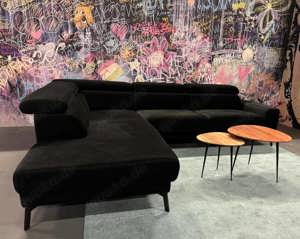 Sofa Couch Wohnlandschaft Collar Scwarz sofort lieferbar