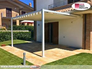 Pergola Schiebedach Pavillon 6x4 Terrassenüberdachung Überdachung Zelt Sonnenschutz Garten Patio Pvc Bild 4