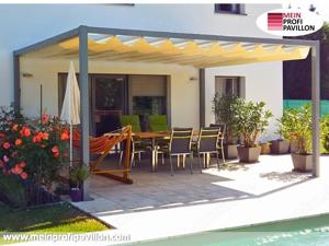 Pergola Schiebedach Pavillon 6x4 Terrassenüberdachung Überdachung Zelt Sonnenschutz Garten Patio Pvc Bild 9