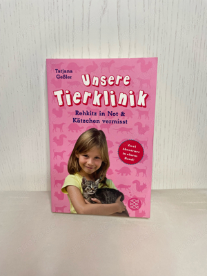 Unsere Tierklinik - Taschenbuch, Rehkitz in Not, Kätzchen vermisst, Kinderbuch Bild 1