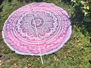 Neuware: verschiedene runde Decken für Tantra, Yoga, Strandtuch, Badetuch Bild 10
