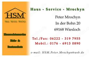 Hausmeisterservice in Wiesloch