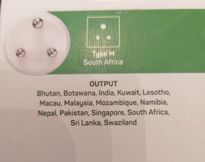 Reiseadapter von GoTravel für South Africa, Typ M, neu Bild 5