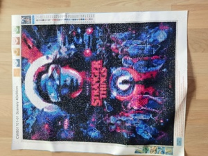 Diamond Painting Stranger Things 40 x 50 Bild fertig