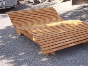 Gartenschaukel Hollywoodschaukel " Dreisitzer " Fichte massiv fertig lasiert  Bild 6