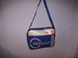 Britzz, Handtasche, Tasche, Schultertaschen, Damentasche, handbag, shoulderbag, Blau-Weiß