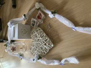 DEKO Hochzeit Fest  Türgirlande Bonbonglas HERZ BILDER BOX
