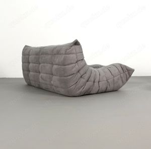 Togo Ligne Roset beton grau Alcantara, 5-teilig, neuwertig! Bild 5