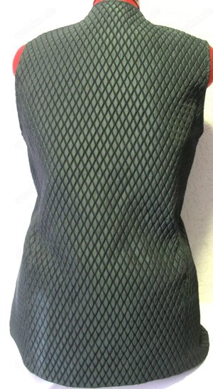Elegante gesteppte Weste Gr. 40 dunkelgrün mit Rautenstruktur - Coordinates - NEU Bild 5
