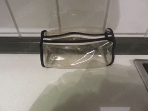 Mäppchen mit Reisverschluß, durchsichtig zu verschenken