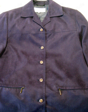 Jacke Blazer Blusenjacke Gr. 40 - dunkelblau - Finest Fashion Uptown - NEU Bild 2