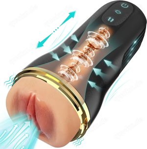 Elektrischer Masturbator Cup 10 Vibration mit 5 Saugmodi