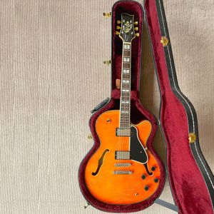 Hochwertige Archtop: Stromberg Monterey Trans Honey mit Case   MIK USA   ideale ES 335-Alternative