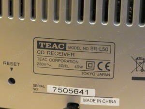 TEAC SR-L50 Stereo CD Radio Bild 9