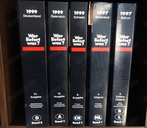 5 Wer liefert was Bücher, Produktinformationen + Firmenverzeichnisse von D,A,CH 1999 und NL,B L 1997