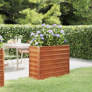 Cortenstahl Blumenbeet NEU Blumentopf Stahl Gartenbeet von Atiaro
