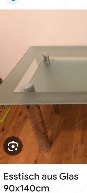 Esstisch aus Glas zu verschenken 