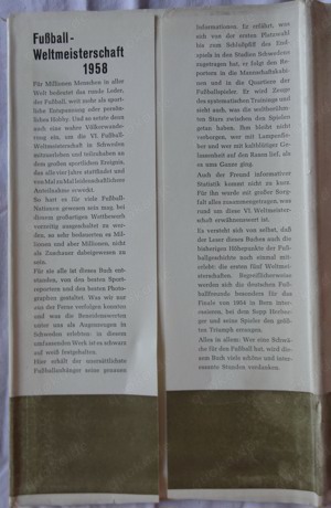 B Bertelsmann Fußball Weltmeisterschaft 1958 Dr. Friedrich Becker 1958 gut erhalten Buch Bildband Bild 2