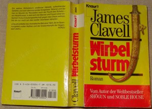 B KNAUR Taschenbuch VERLAG JAMES Clavell Wirbelsturm 1008 Seit noch gut erhalten Buch Roman 