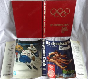 B LINGEN DIE Olympischen KÄMPFE Mexico 1968 Grenoble Huberty   WANGE gebunden guterhalten Buch