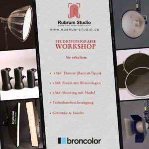 Studiofotografie Fotokurs im Rubrum Studio Bild 3