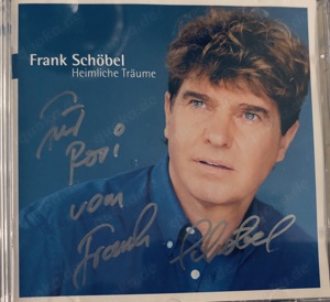 CD von Frank Schöbel mit Original Unterschrift für Rosi