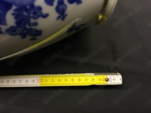 Hohe Bodenvase Goldrand mit Echt Cobalt Bavaria Erzberg Schumann Bild 6